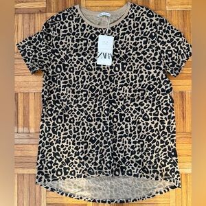 ZARA Leopard Print T-shirt